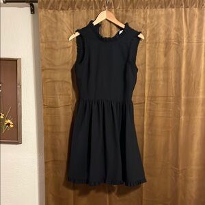 Kate Spade Black Sleeveless ruffle Dress